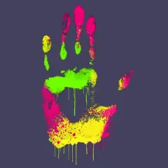 Women's Design By Humans High Five By clingcling Racerback Tank Top