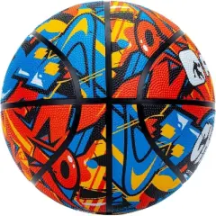 AND1 Chaos Rubber Basketball: Official Regulation Size 7 (29.5 inches) Rubber Basketball - Deep Channel Streetball, Made for Indoor Outdoor