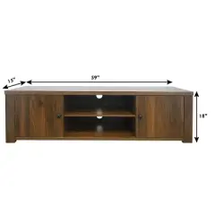 Costway TV Stand for TV's Up to 65''  w/Storage Cabinets & Shelves