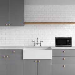 BLACK+DECKER 1.3 cu ft 1000 Watt Microwave Oven - Black Stainless Steel: Countertop, 6 Programs, Turntable