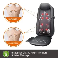 Snailax Shiatsu Massage Cushion with Infrared Heat - Back & Neck Pain Relief