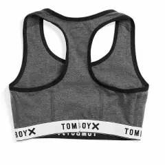 TomboyX Racerback Bra, Cotton Comfort Wireless