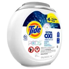 Tide Pods Oxi Laundry Detergent - Free & Gentle - 59oz/57ct