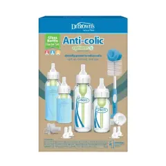 Dr. Brown's Anti-Colic Options+ Glass Baby Bottle Set - 18ct