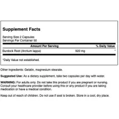 Swanson Full Spectrum Burdock Root 460 mg 100 Caps