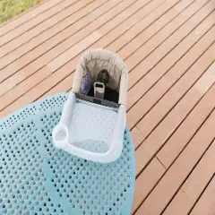 Inglesina Fast Dining Tray Plus, Clip-On Accessory for Fast Table Chair - For Toddlers, Baby and Kids - Clear Plastic