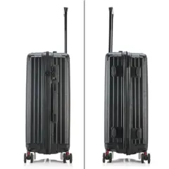 DUKAP STRATOS Lightweight Hardside Medium Checked Spinner Suitcase