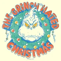 Men's Dr. Seuss The Grinch Hated Christmas Wreath T-Shirt