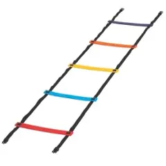 Sportime Anti-Skid Agility Ladder, 29-1/2 Feet x 16-1/2 Inches, Multicolor