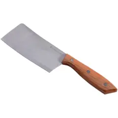 Gibson Home 6" Seward Stainless Steel Cleaver with Wooden Handle