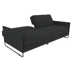 Prescott Convertible Futon Gray Linen - Room & Joy