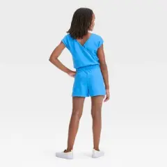 Girls' Short Sleeve Knit Romper - Cat & Jack&trade;