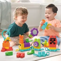 MEGA BLOKS Move n Groove Caterpillar Sensory Building Toys (30 pc)