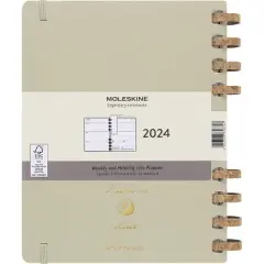 Moleskine 2024 Weekly Planner Spiral XL 10"x7.55" Kiwi