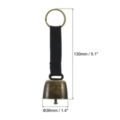 Unique Bargains Loud Bear Bells with Strap for Outdoor Camping Hiking Protection 4 Pcs