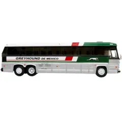 1980 MCI MC-9 Crusader II Intercity Coach Bus "Tijuana" "Greyhound de Mexico" 1/87 (HO) Diecast Model by Iconic Replicas