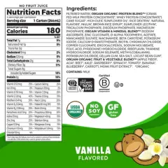 Orgain Organic Kids' Nutritional Protein Shake 22 Vitamins & Minerals Vanilla Flavored - 4pk/8.25 fl oz Cartons
