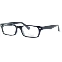 Enhance Lightweight & Durable Designer Reading Glasses EN3928 in Black-Crystal +0.50