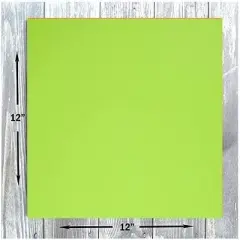 Hamilco Colored Scrapbook Cardstock Paper 12x12 Card Stock Paper 65 lb Cover 25 Pack (Lime Green)