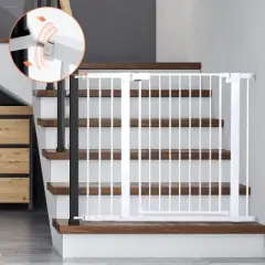 GOTGELIF Baby Safety Gate 36" Extra Tall 29.5-43.3" Wide Auto Close Pressure Mount Pet Gate
