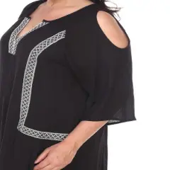 Women's Plus Size Marybeth Embroidered Dress - White Mark