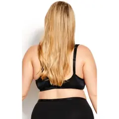Women's Plus Size Lace Balconette Bra - black | AVENUE