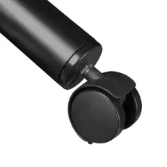 48" Large Kee Square Breakroom Dining Table with Mobile Legs White/Black - Regency