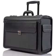 Hammer Anvil 19 Wheeled Briefcase Rolling Case Sales Sample Pilot Lawyer Attache