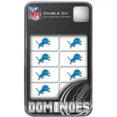 MasterPieces Officially Licensed NFL Detroit Lions 28 Piece Dominoes Game for Adults