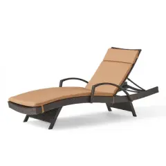 Christopher&nbsp;Knight&nbsp;Home&nbsp;Jessica&nbsp;Outdoor&nbsp;Rattan&nbsp;and&nbsp;Iron&nbsp;Adjustable&nbsp;Chaise&nbsp;Lounge&nbsp;with&nbsp;Cushion