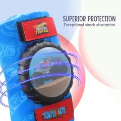 Hot Wheels Elbow and Knee Pads for Kids Protective and Comfortable Outdoor Gear Set for Ages 3+