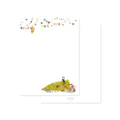 Paper Frenzy Meowy Christmas Cat Themed Holiday Letterhead Paper Pack of 75