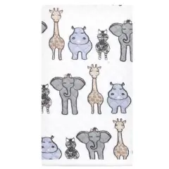 Hudson Baby Infant Girl Quilted Burp Cloths, Pink Safari, One Size