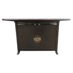 Outdoor Propane Aluminum Fire Pit with Scroll Design - AZ Patio Heaters