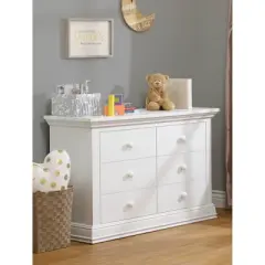 Sorelle Modesto 6 Drawer Double Dresser - White