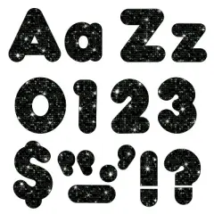 TREND Black Sparkle 4" Casual Combo Ready Letters&reg;