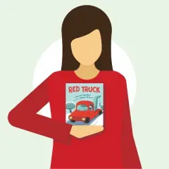 Red Truck - by Kersten Hamilton (Board Book)