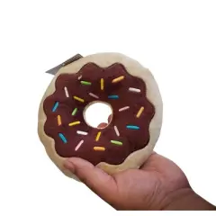 American Pet Supplies 5.5-Inch Chocolate Donut Plush Dog Toy
