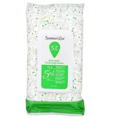 Summer's Eve Aloe Love Cleansing Cloths for Sensitive Skin, 32 Count