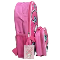My Melody 16" Pink School Backpack with Lunch Bag