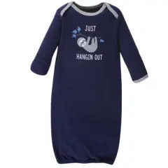 Hudson Baby Infant Boy Cotton Gowns, Little Explorer, Preemie/Newborn