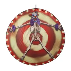 62 3/4" Clown Skeleton Target Ready-to-Hang Halloween Decoration