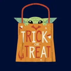 Boy's Star Wars The Mandalorian Halloween Grogu Trick or Treat Bag T-Shirt