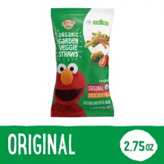 Earth's Best Organic Straws Sesame Street Baby & Toddler Snacks - Original - 2.75oz