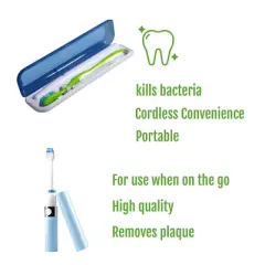 Pursonic Travel Oral Care Essentials Bundle: Portable UV Toothbrush Sanitizer & Portable Sonic Toothbrush