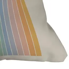 Colour Poems Gradient Arch Rainbow Outdoor Throw Pillow - Deny Designs