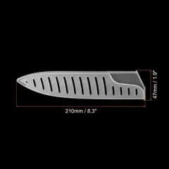 Unique Bargains PP Kitchen Blade Edge Protective Ceramic Knife Sleeves White