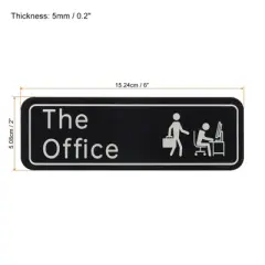 Unique Bargains Acrylic Self-Adhesive Smooth Home Business the Office Sign