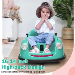Bumper Cars for Toddlers, Ride On Car, Electric Kids Ride On Bumper Car Gift, 12V Battery Car for Kids Remote, 360 Degree Spin
