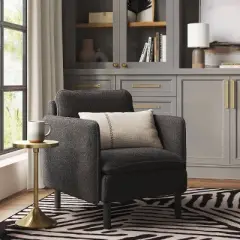 Square Back Accent Chair Black - Threshold&trade;